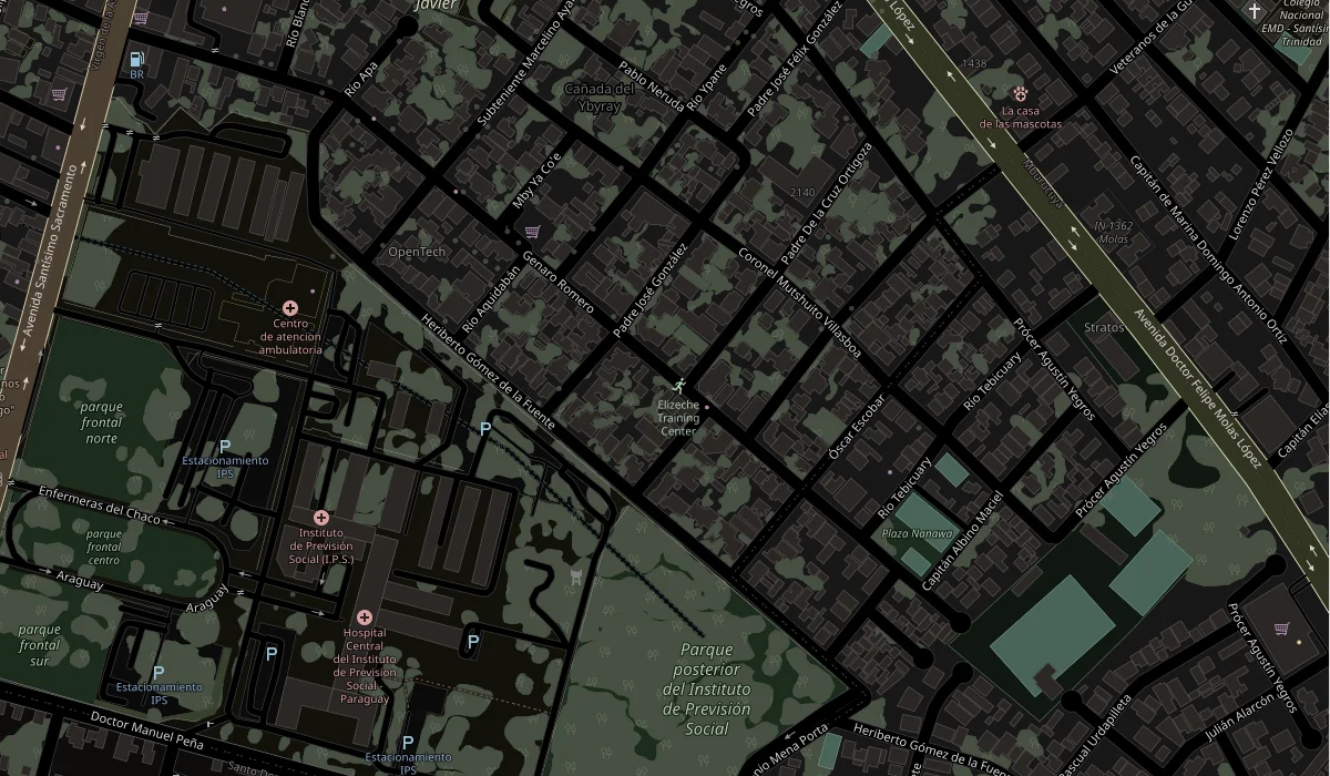 Mapa: Genaro Romero 442, detrás de IPS Central